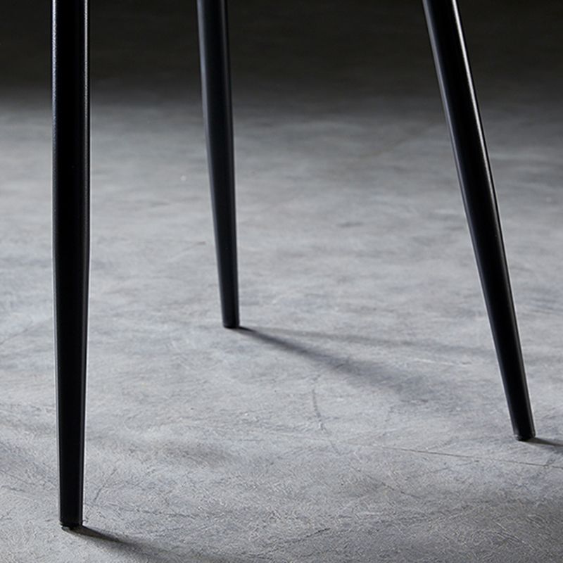 Nordic Style Dining Chairs Armless Side Chairs for Kitchen with Metal Legs Clearhalo ' kitchen&dining_furn' 'Dining Chairs' 'Dining Tables & Seating' 'dining_chair' 'furn' 'furn_dining_chair' 'Furniture' 'furniture_dining_chair' 'Kitchen & Dining Furniture' 'kitchen' 1200x1200_a929a746-5926-4b80-add6-85dced1a5b1a