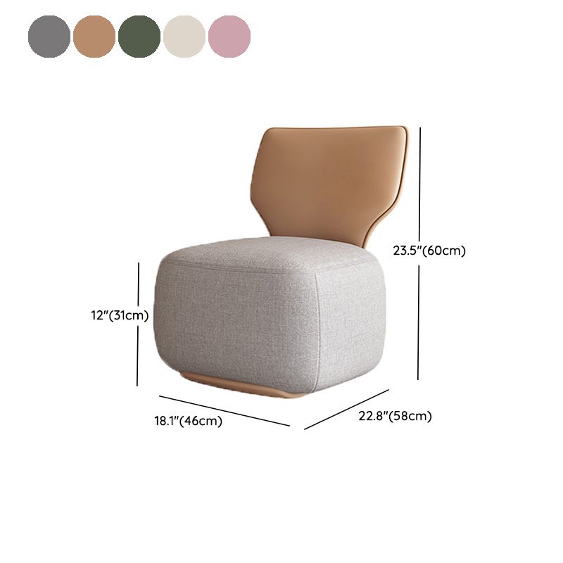 Industrial Upholstered Accent Chair Leather Tight Back Armless Chair Clearhalo 'Accent Chairs' 'accent_chairs' 'Chairs & Seating' 'furn' 'furn_accent_chairs' 'Furniture' 'Living Room Furniture' 1200x1200_a92ad870-4c63-499a-97fb-6fea9e7b9ae3