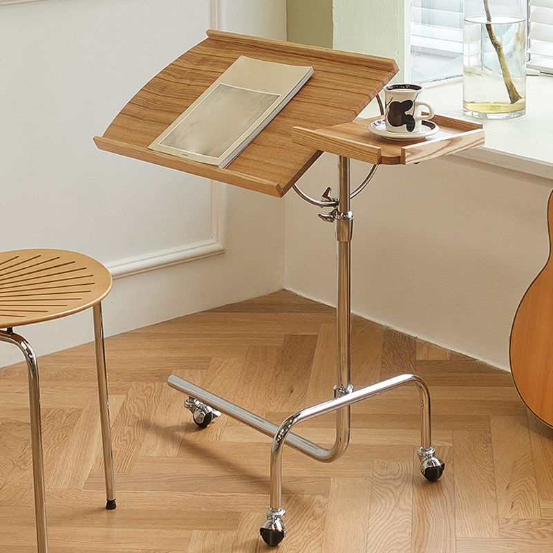 Contemporary Accent Side Table Naturally Shaped Living Room with Storage Abstract