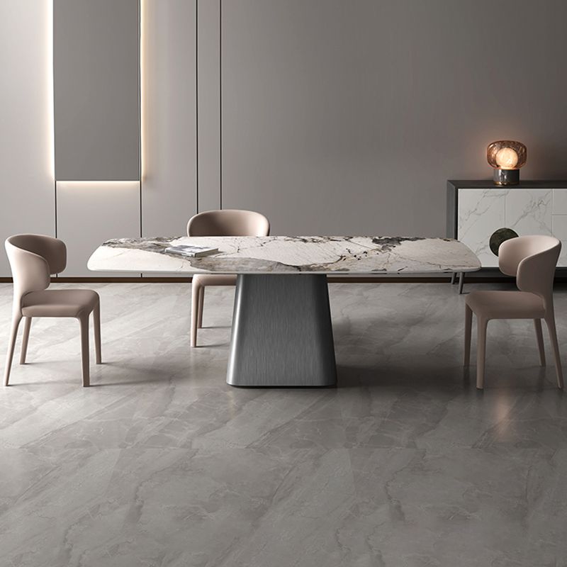 Set da tavolo da pranzo rettangolare 1/4/7 PCS Dinette in pietra per la cucina