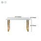 Glam Iron Dining Table Set 1/2/5 Pieces Rectangle White Sintered Stone Top Dinette Set Clearhalo 'Dining Room Sets' 'Dining Tables & Seating' 'dining_room_set' 'furn' 'furn_dining_room_set' 'Furniture' 'furniture_dining_room_set' 'Kitchen & Dining Furniture' 1200x1200_a92cb3f3-f592-4a92-81a2-e8f3864553f9