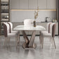 Glam Style Dining Rectangle Table Dining Sintered Stone Table for Home Use Clearhalo 'Dining Tables & Seating' 'Dining Tables' 'dining_table' 'furn' 'furn_dining_table' 'Furniture' 'Kitchen & Dining Furniture' 1200x1200_a92cfd53-8bc8-4cb6-8240-a29932a5b2f0