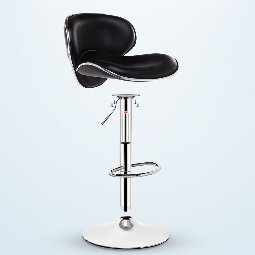 Modern Liftable Rotatable Counter Stool Steel Household Bar Stool with Pedal and Cushion Clearhalo 'Bar Furniture' 'Bar Stools' 'bar_stools' 'furn' 'furn_bar_stools' 'furniture_bar_stools' 'Kitchen & Dining Furniture' 'kitchen&dining_furn' 'kitchen' 'kitchen_furn' Furniture' 1200x1200_a92db9f0-dae9-48c2-afc3-8e46b2ace84a