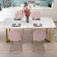Rectangle Stone Dining Table Traditional Luxury Dinette Table for Home Clearhalo 'Dining Tables & Seating' 'Dining Tables' 'dining_table' 'furn' 'furn_dining_table' 'Furniture' 'furniture_dining_table' 'Kitchen & Dining Furniture' 1200x1200_a931a929-29b1-4848-a426-715fedb6e40e