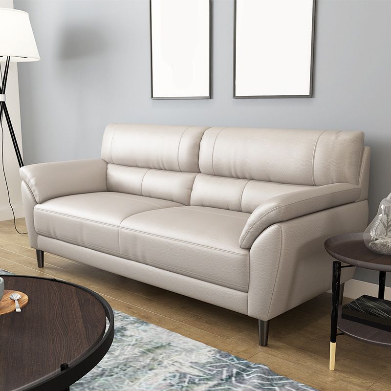 Sofá de almohada de almohada de almohada de cuero contemporánea