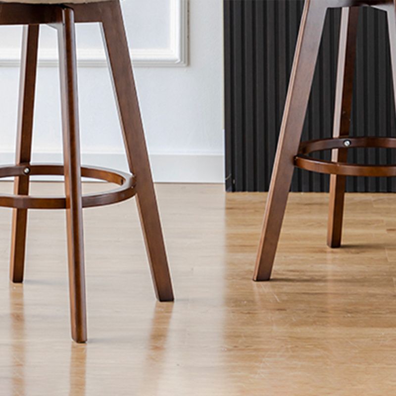 Contemporary Style Low Back Barstools with Cushion Upholstered Bar Stools Clearhalo 'Bar Furniture' 'Bar Stools' 'bar_stools' 'Furniture' 'furniture_bar_stools' 'Kitchen & Dining Furniture' 1200x1200_a934f737-07d4-47b1-9bbe-895af56f2f8b