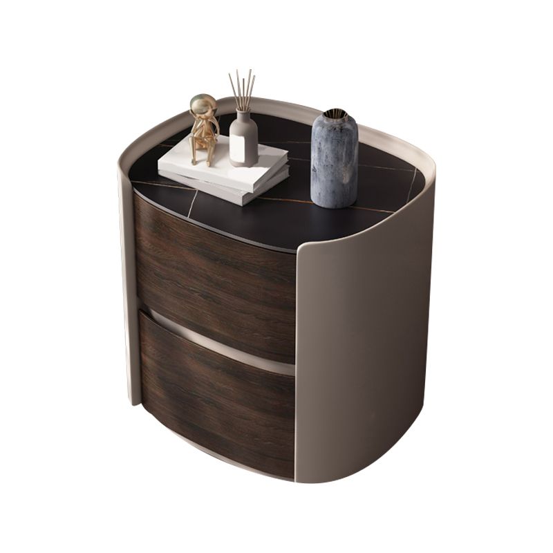 Contemporary Accent Table Nightstand Antique Finish Nightstand with Drawers Clearhalo 'Bedroom Furniture' 'furn' 'furn_night_stand' 'Furniture' 'night_stand' 'Nightstands' 1200x1200_a93a8f78-60a6-4739-8fb9-1b24eb74099f