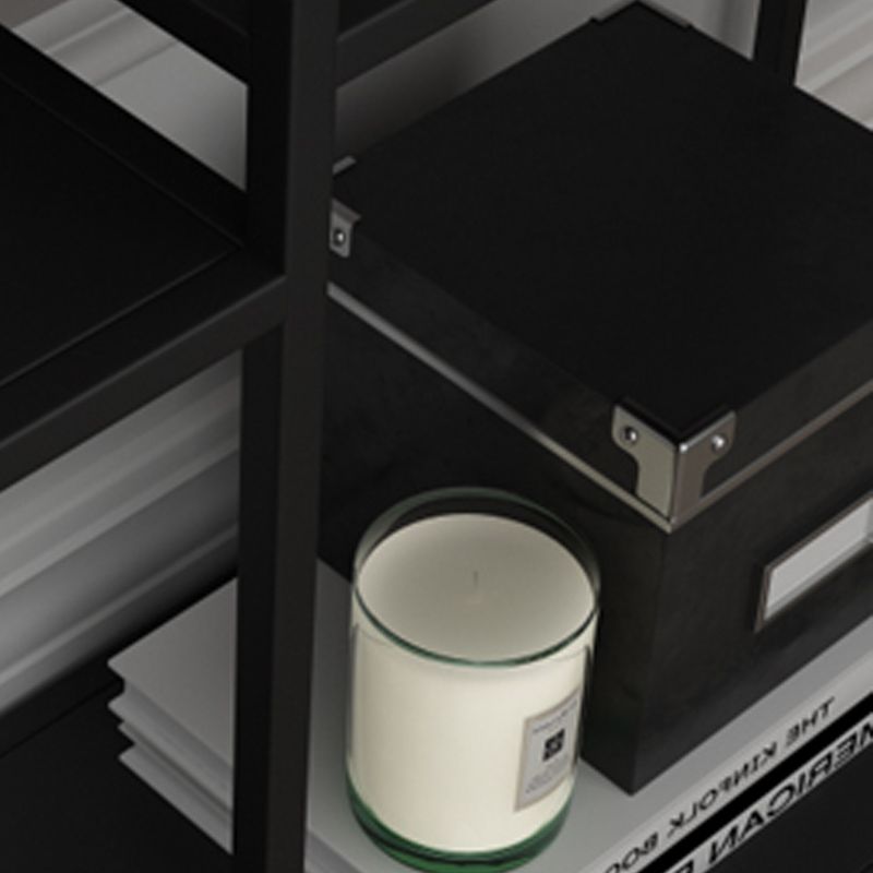 Modern Style Open Shelf Bookcase with Metal Rectangular Shelve Clearhalo 'Bookcases' 'Furniture' 'furniture_bookcases' 'kitchen' 'kitchen_bookcases' 'Living Room Furniture' 'Office Furniture' 1200x1200_a93f0089-9fb7-4864-a432-581853b17d2c