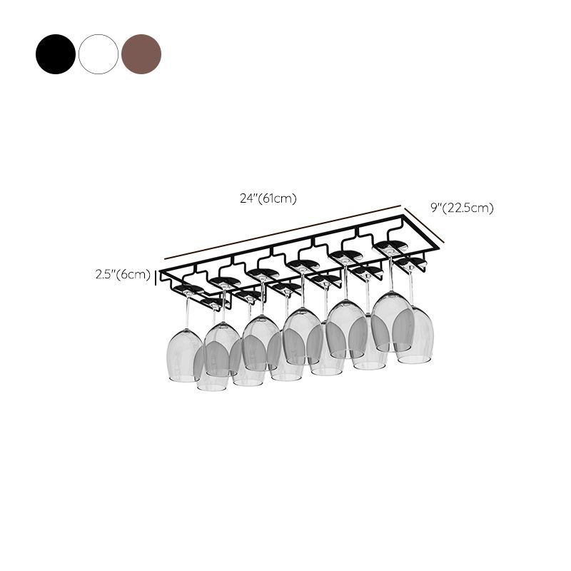 モダンハンギングワイングラスラックメタルガラス＆ステムウェアホルダー