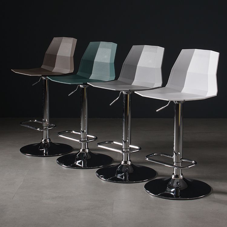Modern Plastic Counter & Bar Stool Indoor Adjustable Height Footrest Stool Clearhalo 'Bar Furniture' 'Bar Stools' 'bar_stools' 'furniture_bar_stools' 'Kitchen & Dining Furniture' 'kitchen&dining_furn' 'kitchen' 'kitchen_furn' Furniture' 1200x1200_a93fffeb-e7d3-49ac-afe1-65183f90f826