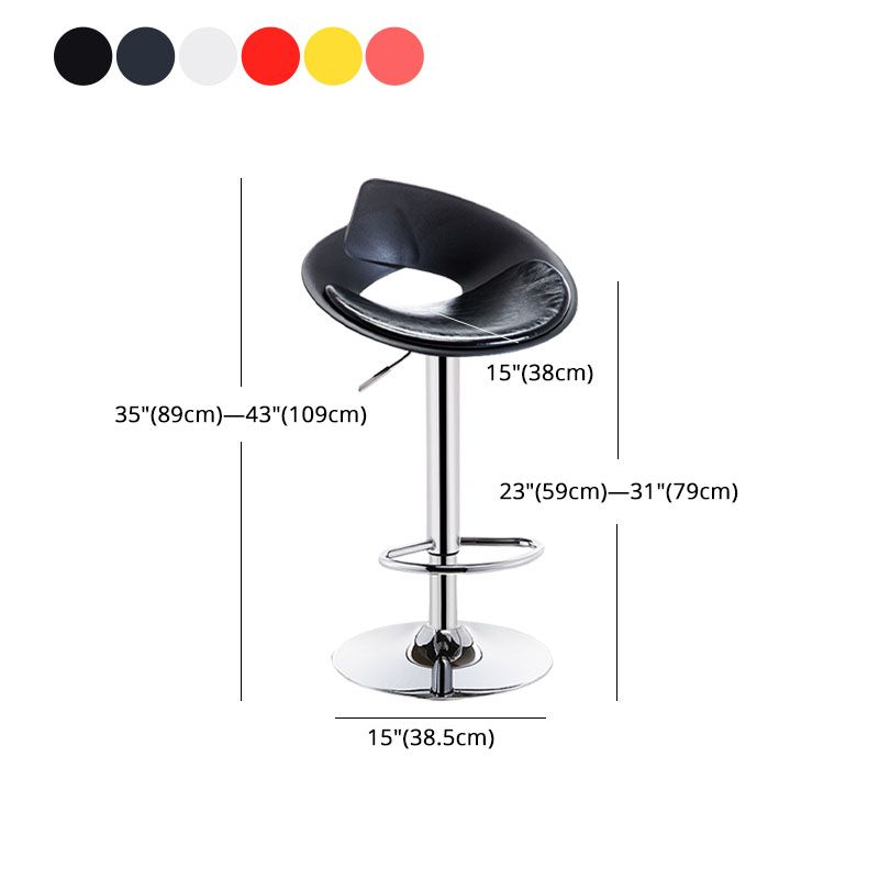 Nordic Style Leather Seats Barstool Rotating Lifting Bar Stool for Indoor Clearhalo 'Bar Furniture' 'Bar Stools' 'bar_stools' 'furn' 'furn_bar_stools' 'furniture_bar_stools' 'Kitchen & Dining Furniture' 'kitchen&dining_furn' 'kitchen' 'kitchen_furn' Furniture' 1200x1200_a9407ca5-3254-4424-b7e6-dae420b1cf6c