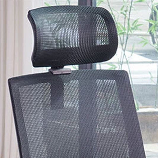 Contemporary Arm Chair Fixed Arms Pillow Included Black Office Chair Clearhalo 'furn' 'furn_office_chair' 'Furniture' 'Office Chairs' 'Office Furniture' 'office_chair' 1200x1200_a940a9d6-c7b1-41b6-873e-303f9ff17d8e