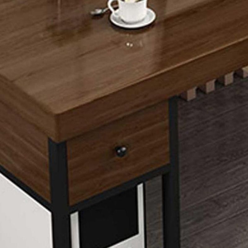 Contemporary Wooden Gaming Desk for Office 23.6"W X 29.5"H Desk Clearhalo 'furn' 'furn_office_desk' 'Furniture' 'Office Desks' 'Office Furniture' 'office_desk' 1200x1200_a941b534-33db-40eb-b937-9481740da5ae