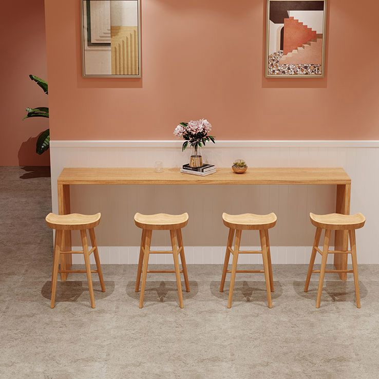 Glam 1/5/9 Pieces Bar Table Set Rectangle Wooden Counter Table for Kitchen Clearhalo 'Bar Furniture' 'furn' 'furn_home_bar_bar_sets' 'Furniture' 'Home Bars & Bar Sets' 'home_bar_bar_sets' 'Kitchen & Dining Furniture' 1200x1200_a942ae4f-dab1-40f4-ad20-afb30116423c
