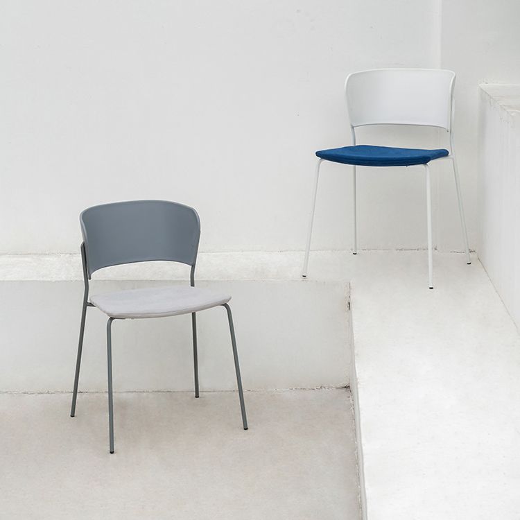 Contemporary Dining Chairs Armless Side Chairs with Metal Legs for Kitchen Clearhalo ' kitchen&dining_furn' 'Dining Chairs' 'Dining Tables & Seating' 'dining_chair' 'furn' 'furn_dining_chair' 'Furniture' 'furniture_dining_chair' 'Kitchen & Dining Furniture' 'kitchen' 1200x1200_a944384a-095c-4df3-a5fa-7a5f67fa5840