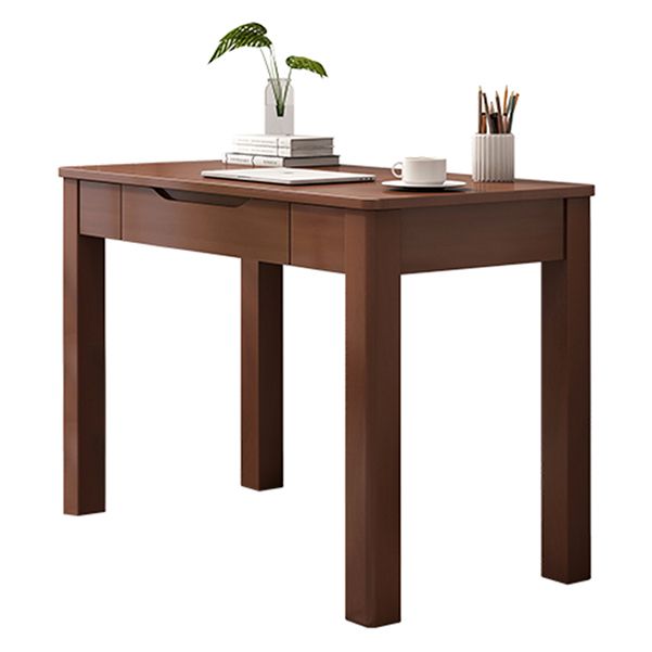 Modern Solid Wood Writing Desk Parsons Base 29.53" Tall Office Desk with Drawer Clearhalo 'furn' 'furn_office_desk' 'Furniture' 'Office Desks' 'Office Furniture' 'office_desk' 1200x1200_a946ec74-d473-40c0-846c-f9ed5f97431e