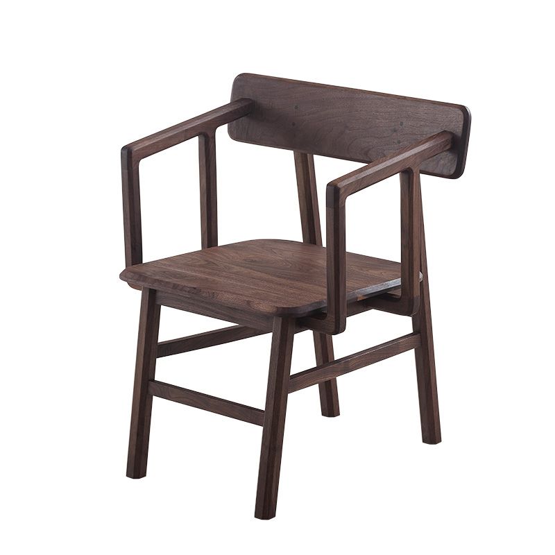 Massiver Holzarm Stuhl offener Essarm Stuhl für Esszimmer