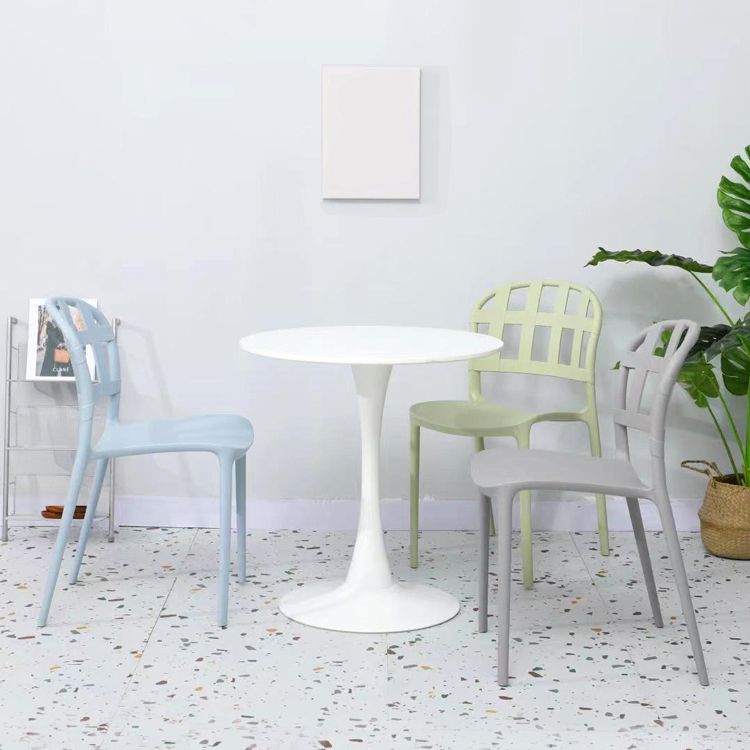 Plastic Armless Dining Chairs Scandinavian Style Home Dining Side Chair Clearhalo 'Dining Chairs' 'Dining Tables & Seating' 'dining_chair' 'furn' 'furn_dining_chair' 'Furniture' 'Kitchen & Dining Furniture' 1200x1200_a949205b-4dce-4a79-9521-8a43a8208b6f