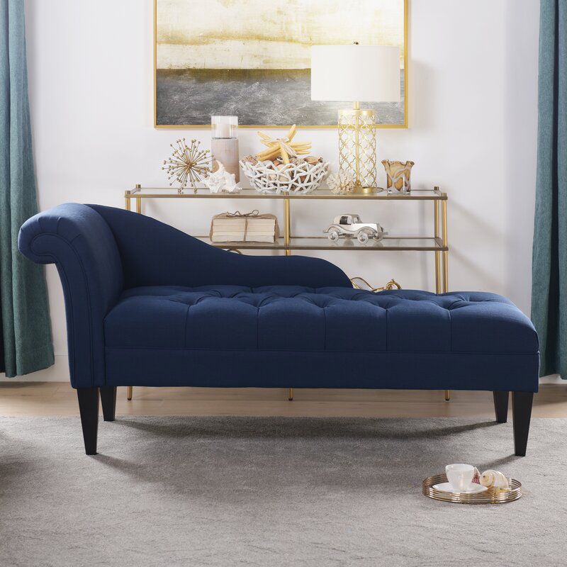 Modern Style Chaise Polyester Blend Chaise Lounge with Rolled Arms Clearhalo 'Chairs & Seating' 'Chaise Lounge' 'chaise_lounge' 'furn' 'furn_chaise_lounge' 'Furniture' 'Living Room Furniture' 1200x1200_a94973d6-5b0c-4db6-ab2a-e50318a3f1a9