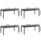 Modern Black Solid Wood Dining Table Rectangle Kitchen Dining Table with 4 Legs Base Clearhalo ' dining_table' 'Dining Tables & Seating' 'Dining Tables' 'Furniture' 'furniture_dining_table' 'Kitchen & Dining Furniture' 'kitchen&dining_furn' 'kitchen' 'kitchen_dining_table' 1200x1200_a949acaa-9ae5-4743-b428-c4cf9693f67f