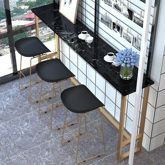 Tabourets de comptoir en plastique contemporain tabourets de bar en métal pour usage à domicile