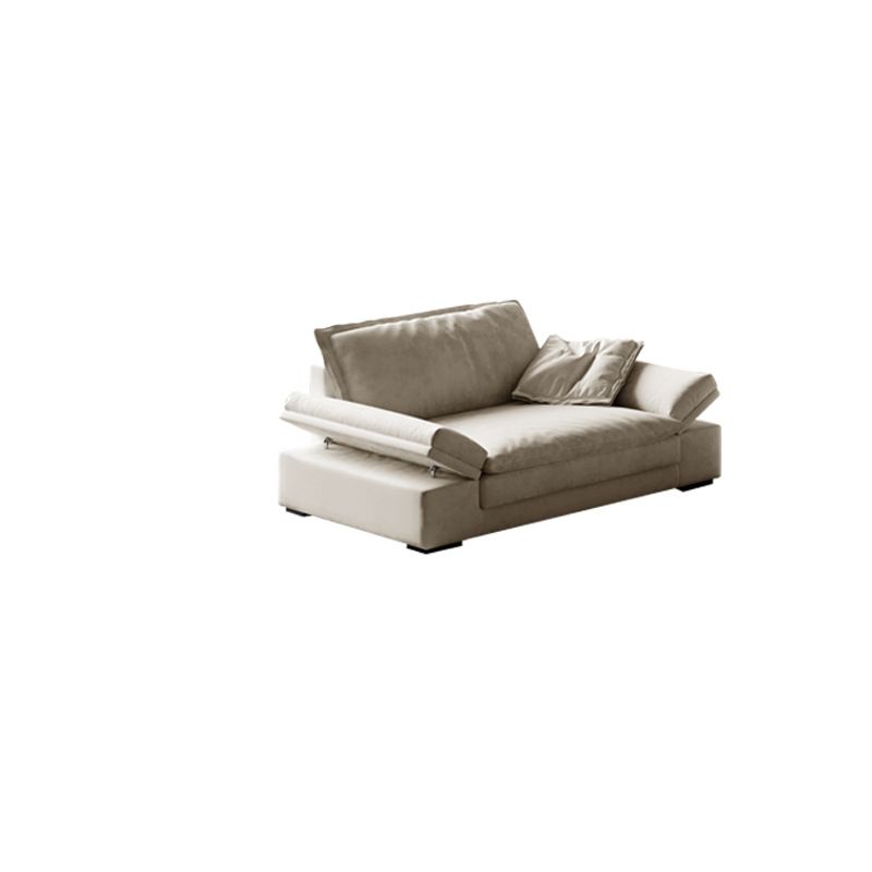 Faux Leather Loose Back Sofa White 31.5" H Pillow Top Arm Sofa& Chaise Clearhalo 'furn' 'furn_sectionals' 'Furniture' 'furniture_sectionals' 'Living Room Furniture' 'Sectionals' 1200x1200_a94d07e7-9ab1-479a-85ae-ba42371443ab