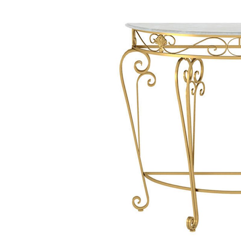 Sala 4 gambe Fucide legno in legno mezza luna resistente a graffi e console resistente alle macchie