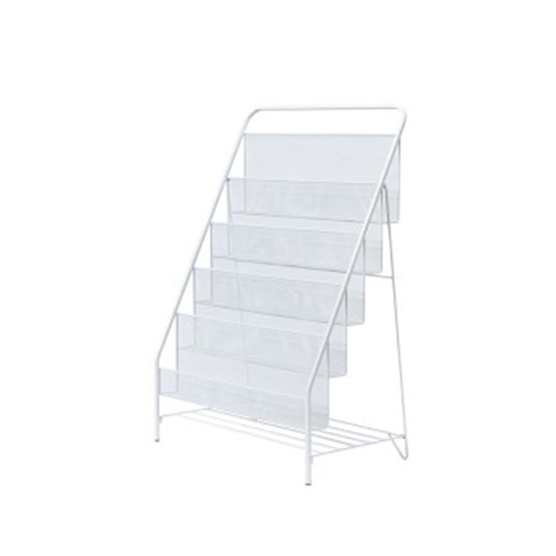 Metal Ladder Bookcase Scandinavian Style Closed Back Book Shelf Clearhalo 'Bookcases' 'furn' 'furn_bookcases' 'Furniture' 'furniture_bookcases' 'Office Furniture' 1200x1200_a94fc18d-46f8-4649-a900-c062d77e88f2