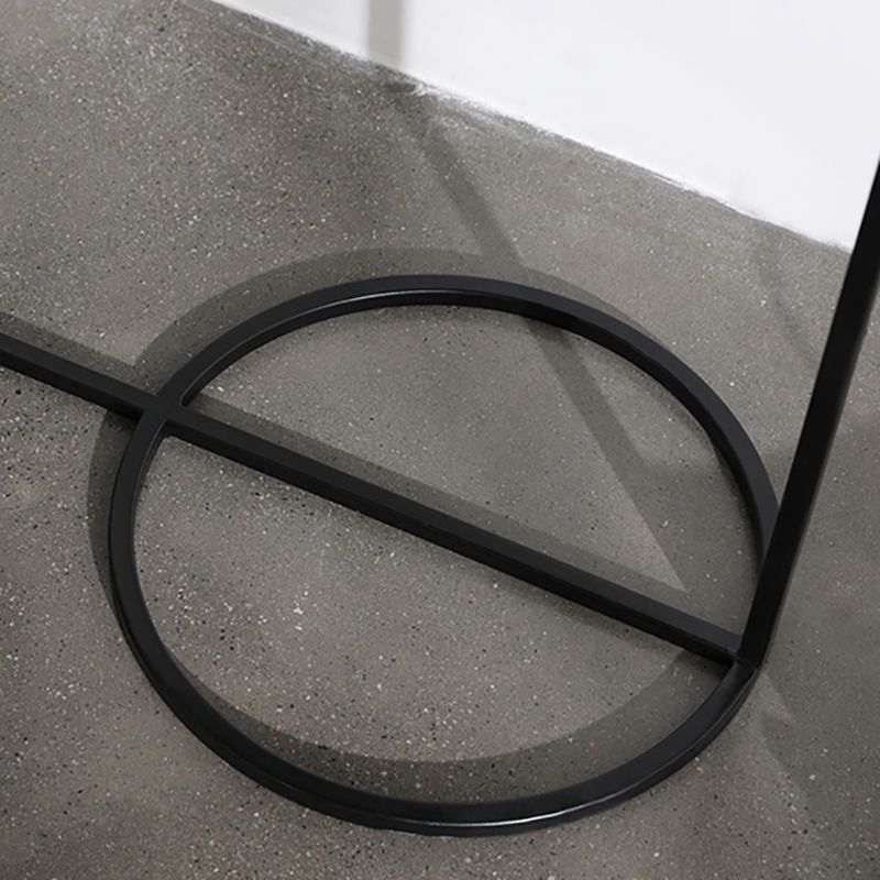 Tavolo di accento metallico comodino tavolo da notte contemporanea in bianco/nero