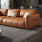 Contemporary Solid Color Pillow Back Square Arm Sofa For Living Room