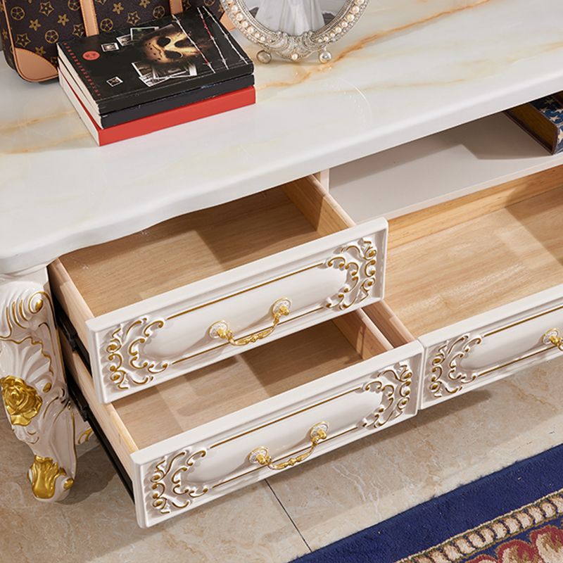 Glam TV Stand Console Open Storage TV Media Console with 6 Drawers Clearhalo 'furn' 'furn_tv_stands_entertainment_centers' 'Furniture' 'Living Room Furniture' 'TV Stands & Entertainment Centers' 'TV Stands & Media Storage Furniture' 'tv_stands_entertainment_centers' 1200x1200_a9514893-5102-4a60-8bb3-58aacbf8e212