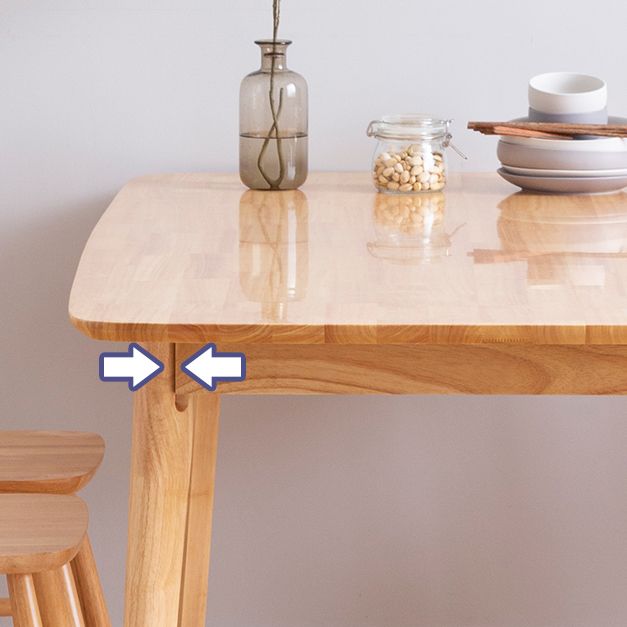 Modern Rectangle Dining Table Solid Wood 4 Legs Dining Table for Home Use Clearhalo ' dining_table' 'Dining Tables & Seating' 'Dining Tables' 'furn' 'furn_dining_table' 'Furniture' 'furniture_dining_table' 'Kitchen & Dining Furniture' 'kitchen&dining_furn' 'kitchen' 'kitchen_dining_table' 1200x1200_a95275c9-41f4-471d-bad3-8c0b86547422