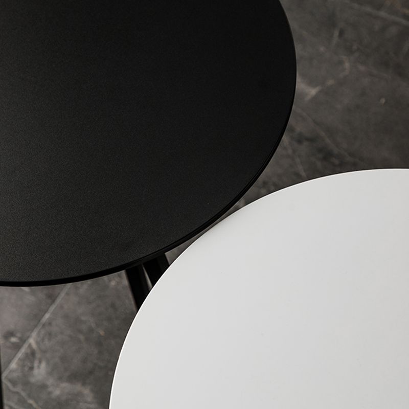 Contemporary Wood Top Round Bar Dining Table with Metal Base Clearhalo 'Bar Furniture' 'Bar Tables' 'bar_tables' 'furn' 'furn_bar_tables' 'Furniture' 'Kitchen & Dining Furniture' 1200x1200_a952adb1-e7d3-4c98-9eec-ce1c4b6ebb38