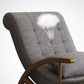 Mid Century Fabric Rocking Chair with Pillow Textured Rocker Chair for Living Room Clearhalo 'Chairs & Seating' 'furn' 'furn_rocking_chairs' 'Furniture' 'Living Room Furniture' 'Rocking Chairs' 'rocking_chairs' 1200x1200_a952c0f5-6e09-4307-b72f-0ec647c20601
