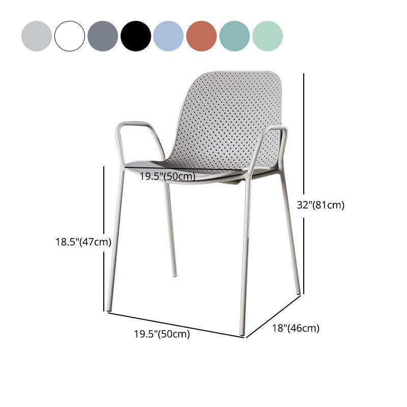 Modern Style Chair Dining Arm Chairs with Metal Legs for Kitchen Clearhalo ' kitchen&dining_furn' 'Dining Chairs' 'Dining Tables & Seating' 'dining_chair' 'furn' 'furn_dining_chair' 'Furniture' 'furniture_dining_chair' 'Kitchen & Dining Furniture' 'kitchen' 1200x1200_a9552740-b131-4a00-8668-f94b79b3ac2d