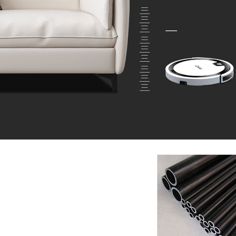 Weißes Lederkissen -Rückensofa zeitgenössischer Kissen -Oberarmsofa