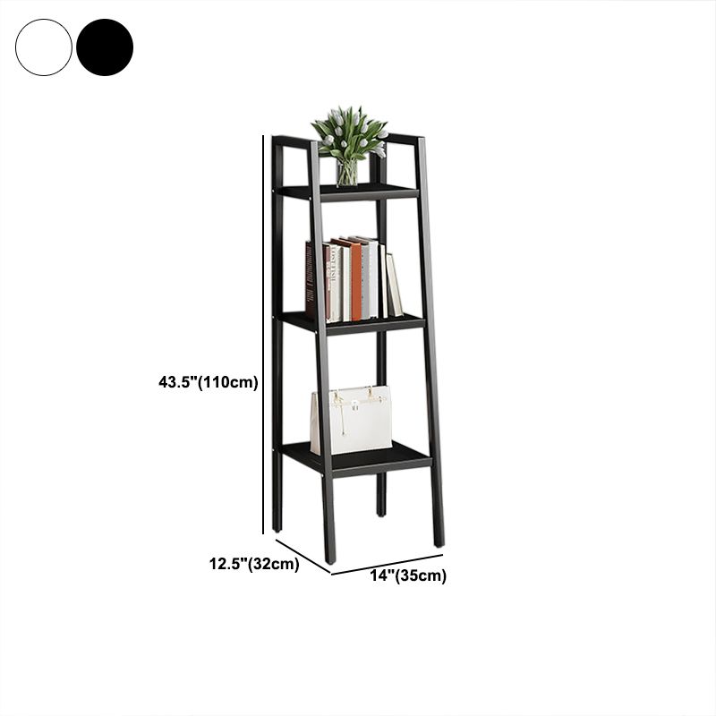 Contemporary Open Bookcase Metal Ladder Bookshelf for Kitchen Clearhalo 'Bookcases' 'furn' 'furn_bookcases' 'Furniture' 'Office Furniture' 1200x1200_a95a9211-3494-49e6-b4c4-394efdb0edaf