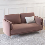 Mid-Century Modern Square Arm Sofa 32.2-In High Cushions Slipcovered Sofa Clearhalo 'furn' 'furn_sofas' 'Furniture' 'furniture_sofas' 'kitchen' 'kitchen_sofas' 'Living Room Furniture' 'Sofa' 'sofas' 1200x1200_a95b6438-9bd6-4037-93a6-6d1234a0e410
