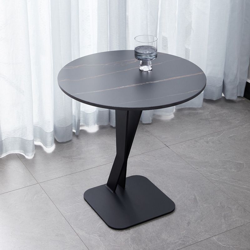 Marble Top End Table Mental Pedestal Sofa Side End Table for Living Room Clearhalo 'Coffee & Accent Tables' 'End & Side Tables' 'end_side_table' 'end_side_tables' 'furn' 'furn_end_side_tables' 'Furniture' 'furniture_end_side_table' 'Living Room Furniture' 1200x1200_a95c7dbf-5655-4786-a8c6-4217735fbe85