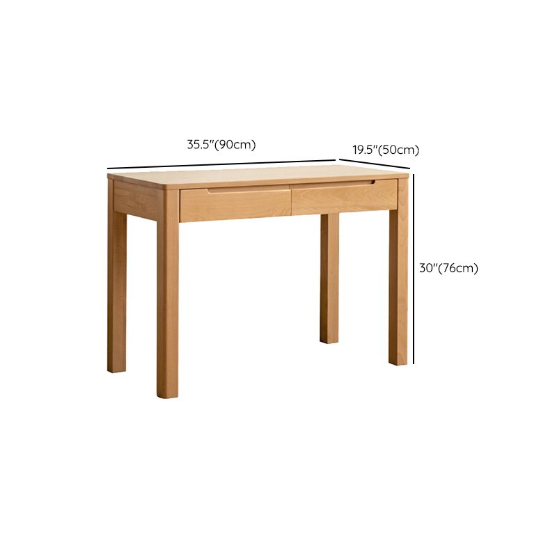 BAME WOOD Home Office scrivania moderna scrivania naturale con cassetto