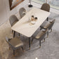 Modern Rectangle Dining Table Set 1/2/5/7 Pieces Stone Top Dinette Set Clearhalo 'Dining Room Sets' 'Dining Tables & Seating' 'dining_room_set' 'furn' 'furn_dining_room_set' 'Furniture' 'Kitchen & Dining Furniture' 1200x1200_a95cccdf-6aa8-4ea5-9232-5620e7e226bb