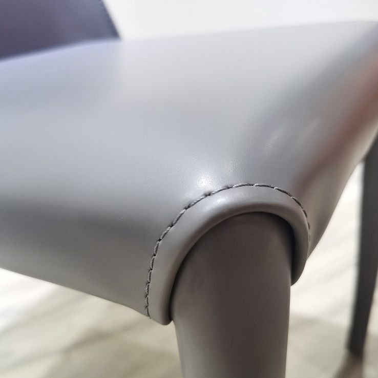 Faux Leather Kitchen Dining Armless Chair Wingback Side Chair Clearhalo 'Dining Chairs' 'Dining Tables & Seating' 'dining_chair' 'furn' 'furn_dining_chair' 'Furniture' 'Kitchen & Dining Furniture' 1200x1200_a95d5016-a6a8-47a7-a0c2-4a42ab1fbbf9