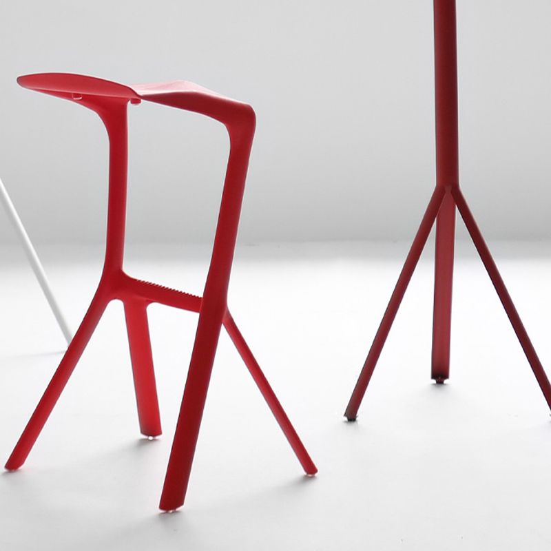 Modern Style Bar-stool Plastic Backless Bar Stool for Kitchen Bar with Plastic Legs Clearhalo 'Bar Furniture' 'Bar Stools' 'bar_stools' 'furn' 'furn_bar_stools' 'Furniture' 'furniture_bar_stools' 'Kitchen & Dining Furniture' 1200x1200_a95dcd76-c4cd-4c59-813a-caa88f040334
