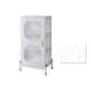 Glam Dining Server with Metal Legs Metallic Finish Sideboard with Glass Door Clearhalo 'buffet_sideboard' 'Buffets & Sideboards' 'furn' 'furn_buffet_sideboard' 'Furniture' 'Kitchen & Dining Furniture' 1200x1200_a95e8bb7-64b2-4c03-9986-c68b238ba4a1