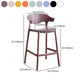Scandinavia Style Bar-stool Plastic Legs Square Seat Barstool with Low Back for Kitchen Clearhalo 'Bar Furniture' 'Bar Stools' 'bar_stools' 'furn' 'furn_bar_stools' 'furniture_bar_stools' 'Kitchen & Dining Furniture' 'kitchen&dining_furn' 'kitchen' 'kitchen_furn' Furniture' 1200x1200_a9608a2a-2fa1-4f4c-9886-ebbe35ea02e3