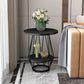 Modern Round Side Table 24.4-inch Gold/Black Metal Frame End Table Clearhalo 'Coffee & Accent Tables' 'End & Side Tables' 'end_side_tables' 'furn' 'furn_end_side_tables' 'Furniture' 'Living Room Furniture' 1200x1200_a9613153-9688-4b5b-9ae5-2c2e9d81f411