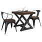 Industrial Square Dining Table Pine Solid Wood Table with Trestle Base Clearhalo ' dining_table' 'Dining Tables & Seating' 'Dining Tables' 'furn' 'furn_dining_table' 'Furniture' 'furniture_dining_table' 'Kitchen & Dining Furniture' 'kitchen&dining_furn' 'kitchen' 'kitchen_dining_table' 1200x1200_a962bac6-7450-4a97-bd60-cbff9183c623