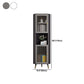 Modern Accent Cabinet with 2 Glass Doors and Storage Shelf Cabinet