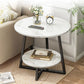 Round Modern Side End Table Frame Double Tier Sofa Side End Table with Shelf Clearhalo 'Coffee & Accent Tables' 'End & Side Tables' 'end_side_table' 'end_side_tables' 'furn' 'furn_end_side_tables' 'Furniture' 'furniture_end_side_table' 'Living Room Furniture' 1200x1200_a965ec38-569c-4315-b908-f05c83cca3db