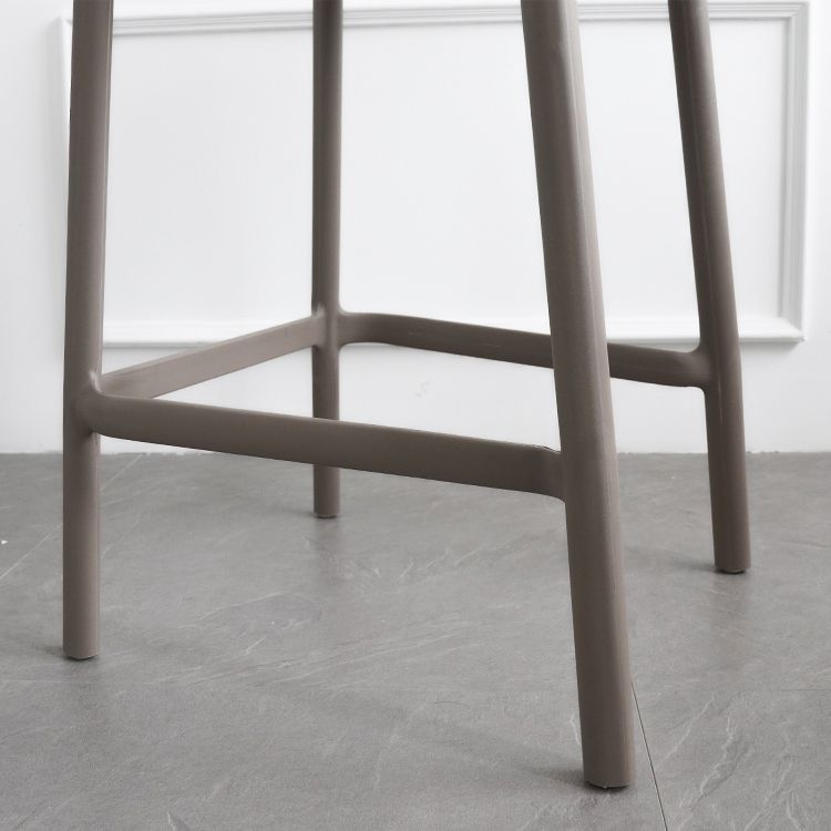 Scandinavian Plastic Dining Room Armless Stool Low Back Bar Stool for Kitchen Clearhalo 'Bar Furniture' 'Bar Stools' 'bar_stools' 'furniture_bar_stools' 'Kitchen & Dining Furniture' 'kitchen&dining_furn' 'kitchen' 'kitchen_furn' Furniture' 1200x1200_a96995db-cf91-434b-9c95-ecadaf4deff6